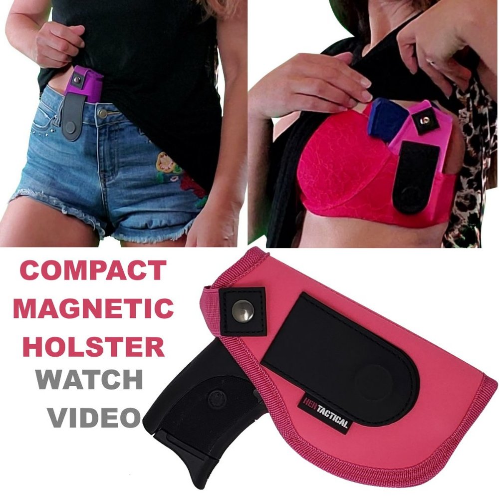 HER TACTICAL Magnetic Holster for Compact & Micro Sized Guns - PINK